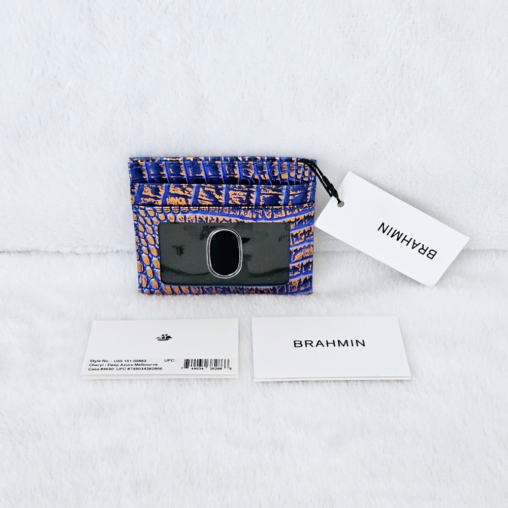 NWT Brahmin DEEP AZURE Lorelei w/Cheryl Card #HARD TO FIND# - Picture 13 of 16